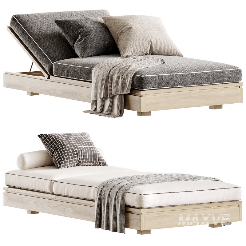 Avila Outdoor Sunlounger - Image 2