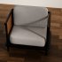 Modern Wooden Frame Armchair - Thumbnail 4