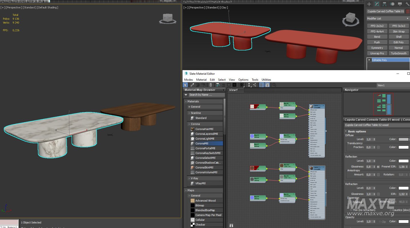 Cupola Carved Coffee Table - Image 5