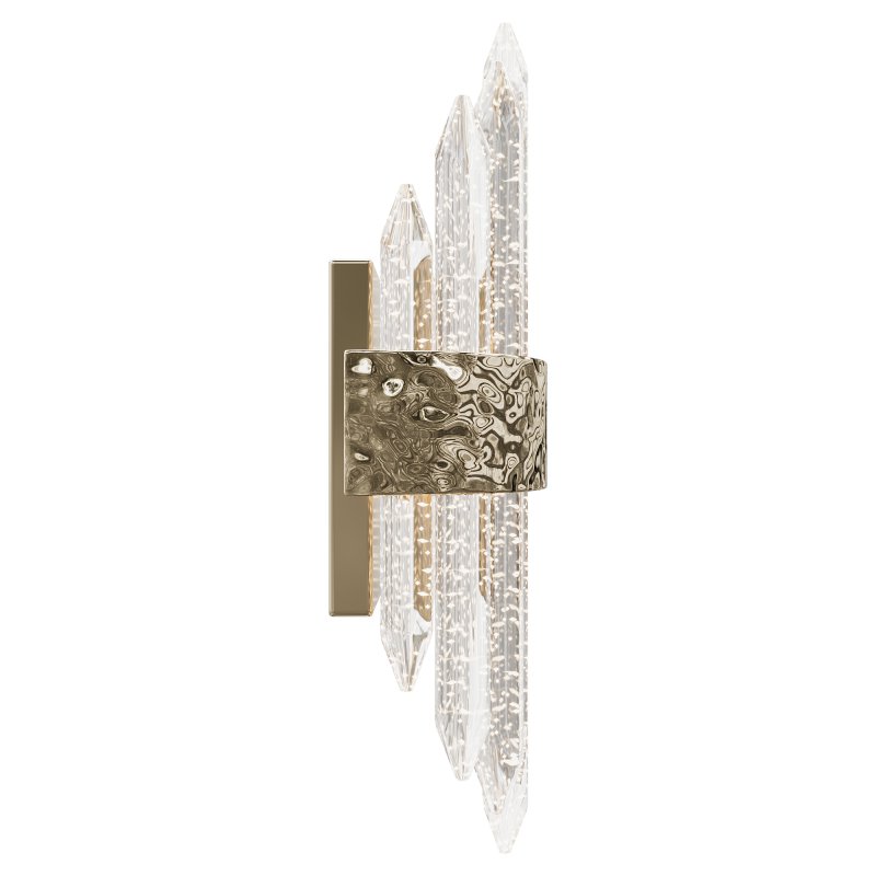 Sconce glass transparent gold 62GDW-920-500CH - Image 4
