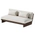 Taiko Stained Teak Outdoor Loveseat - Thumbnail 4