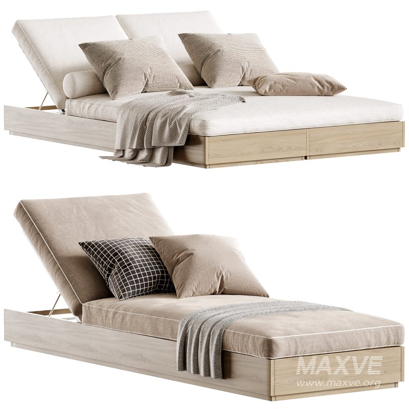 Hayman Teak Double Sun Lounge - Image 4