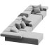CINDER BLOCK modular sofa design Luca Nichetto Combination 03 - Thumbnail 1