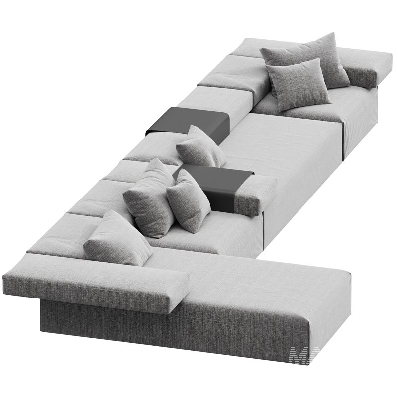 CINDER BLOCK modular sofa design Luca Nichetto Combination 03 - Image 1