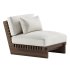 Taiko Stained Teak Outdoor Lounge Chair - Thumbnail 1