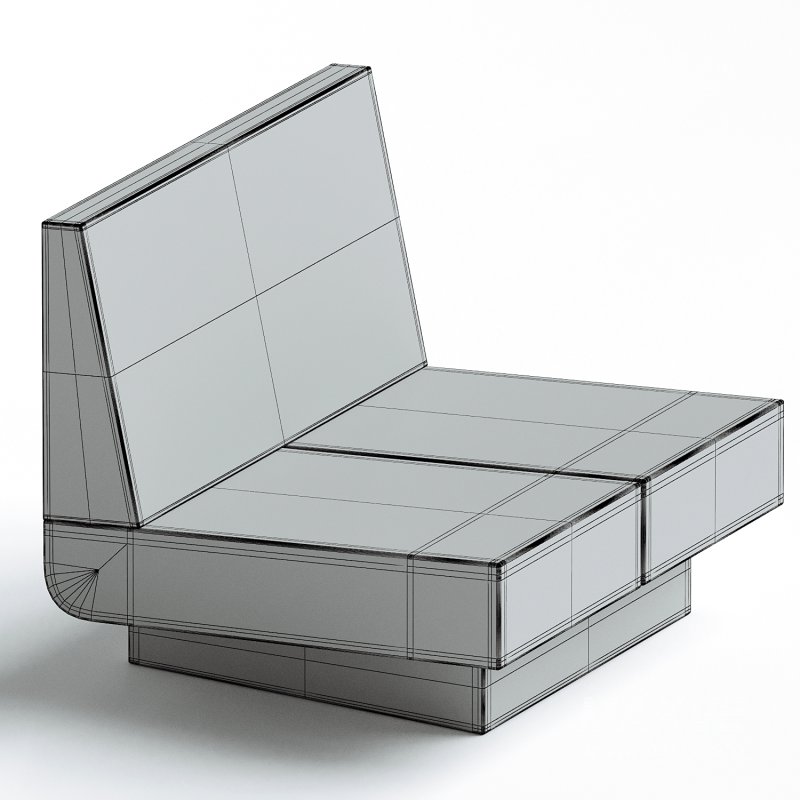 M_007 Lounge Chair by Monolith Studio, Travertine - Image 1