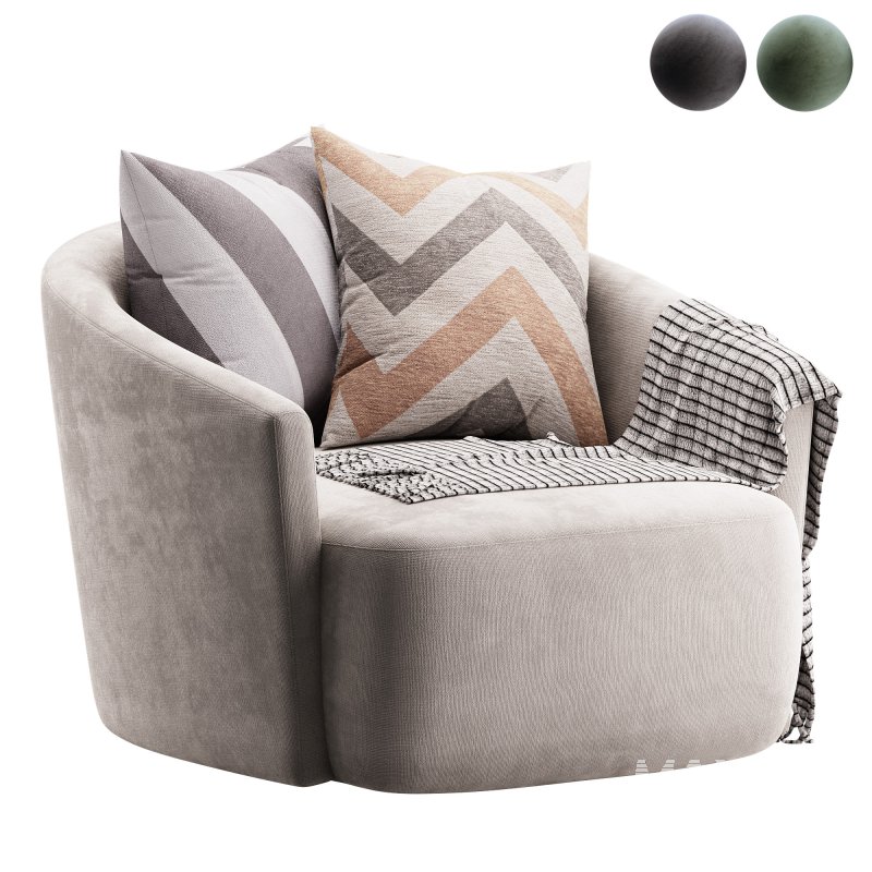 Four Hands Chloe Swivel Chair - Image 1