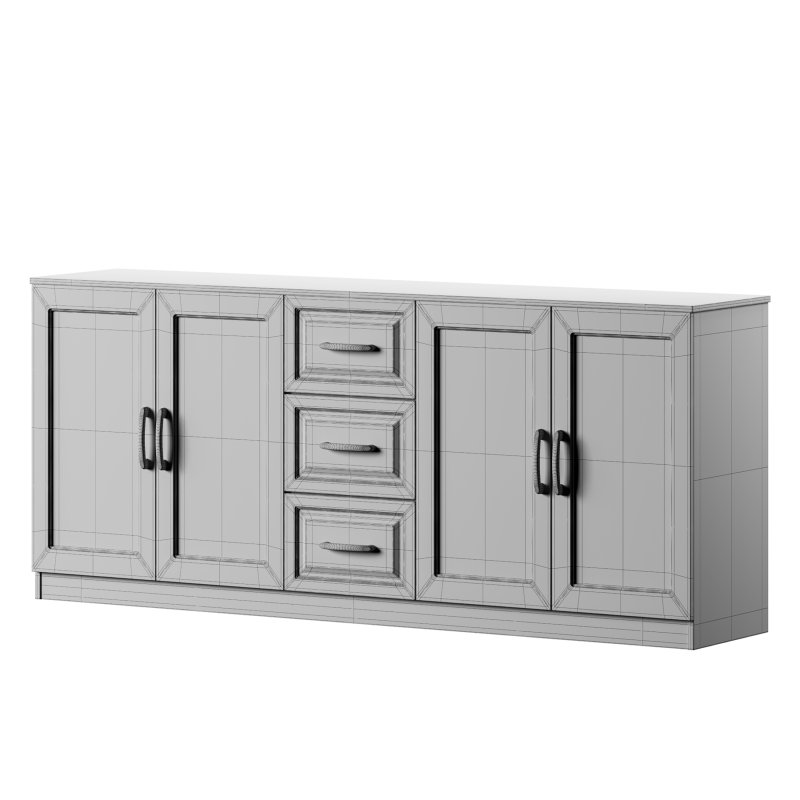 Modern Wood Buffet 3 - Image 5