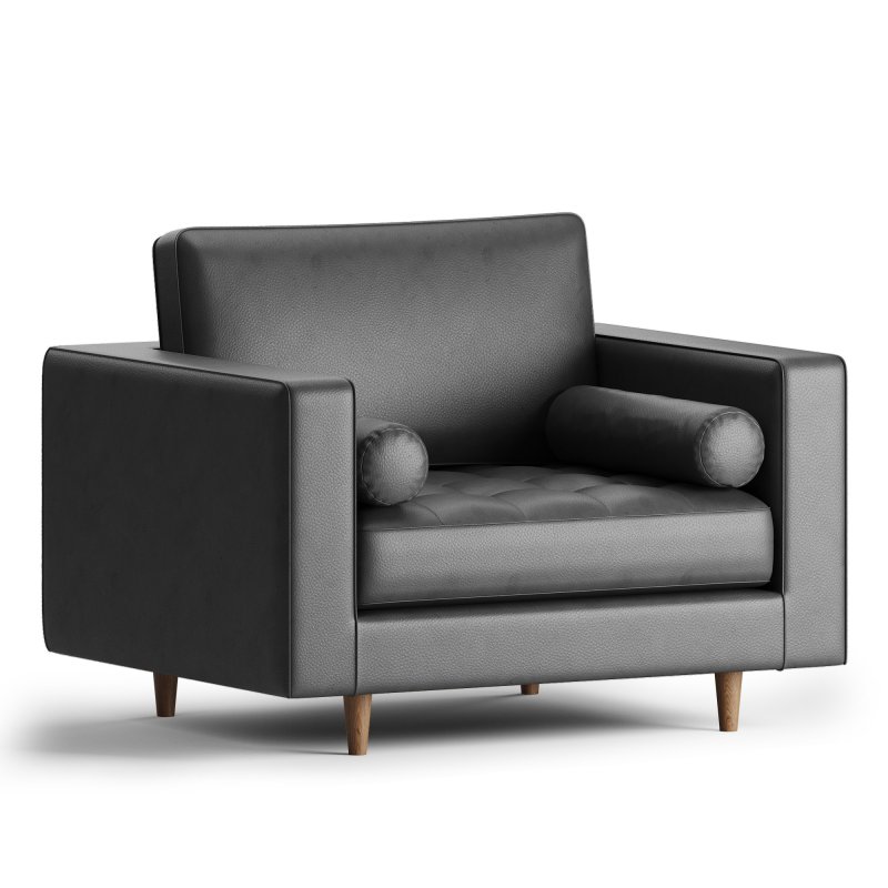 Henrietta Armchair Moss Green Velvet - Image 1