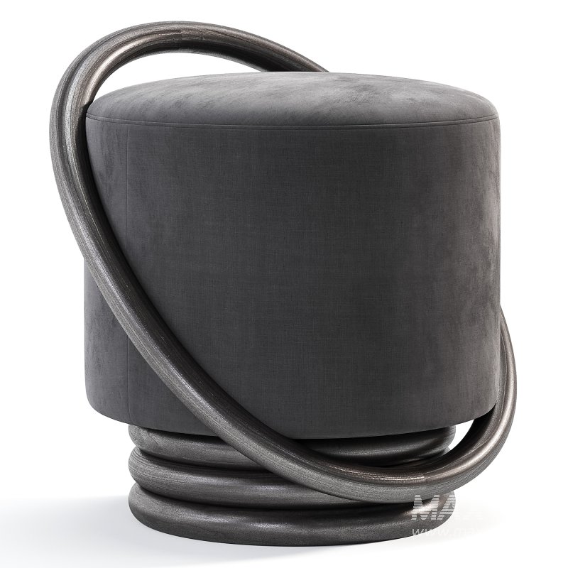 Hoop Walnut Stool By 1stdibs - Image 2