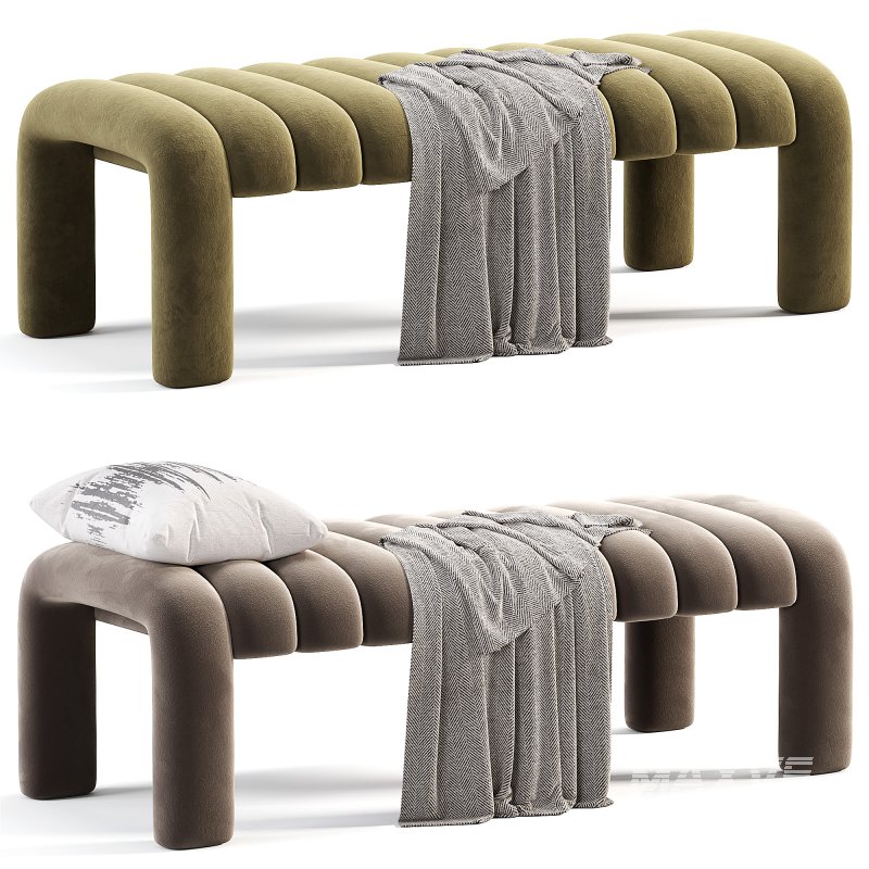 Willis Bench Boucle Natural - Image 1