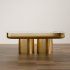 Modern Console Table Set with Golden Accents - Thumbnail 5