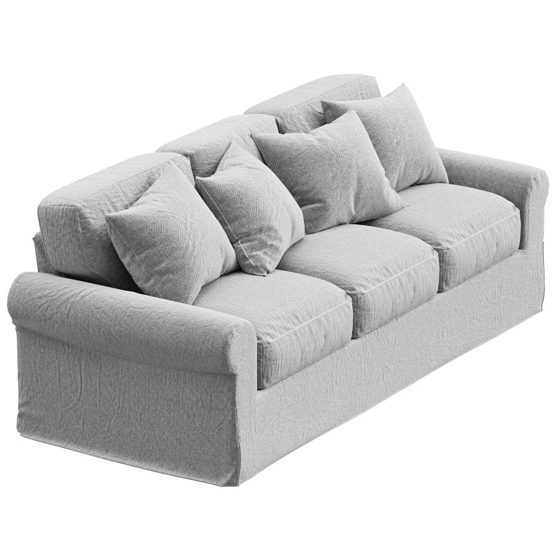 Buchanan Roll Arm Slipcovered Sofa 3 seater - Image 2