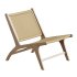 Hamma teak and natural rattan armchair - Thumbnail 2