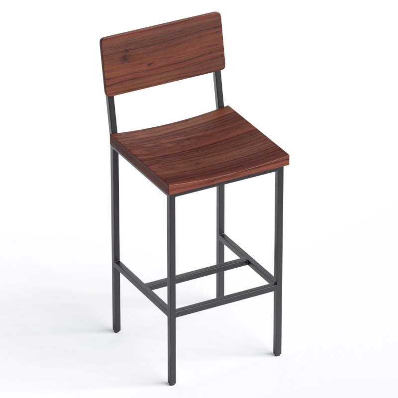 Memphis Solid Wood Bar Stool - Image 4