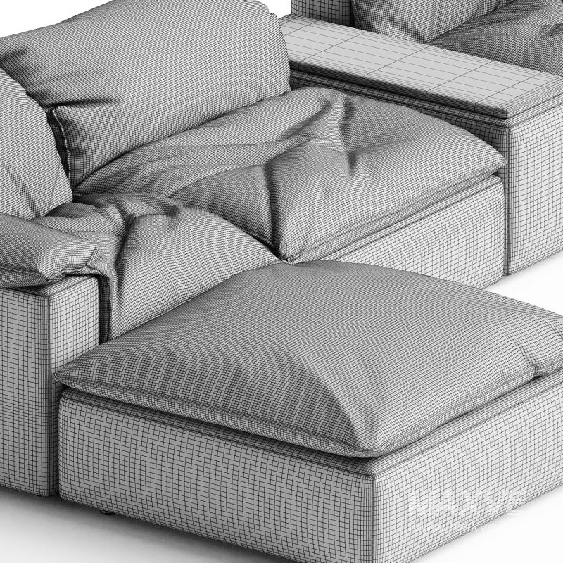 CLOUD ENSEMBLE MODULAIRE EN TISSU Un Monde plus Naturel N3 - Image 2