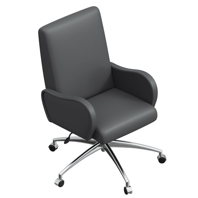 Bernhardt Patterson Office Chair in Black - Image 1