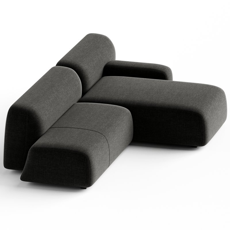 Suiseki Sofa cod SUI12DX composition - Image 1