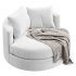 Balboa Upholstered Swivel Armchair - Thumbnail 1