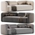 Scandinavian style velvet sofa - Thumbnail 5