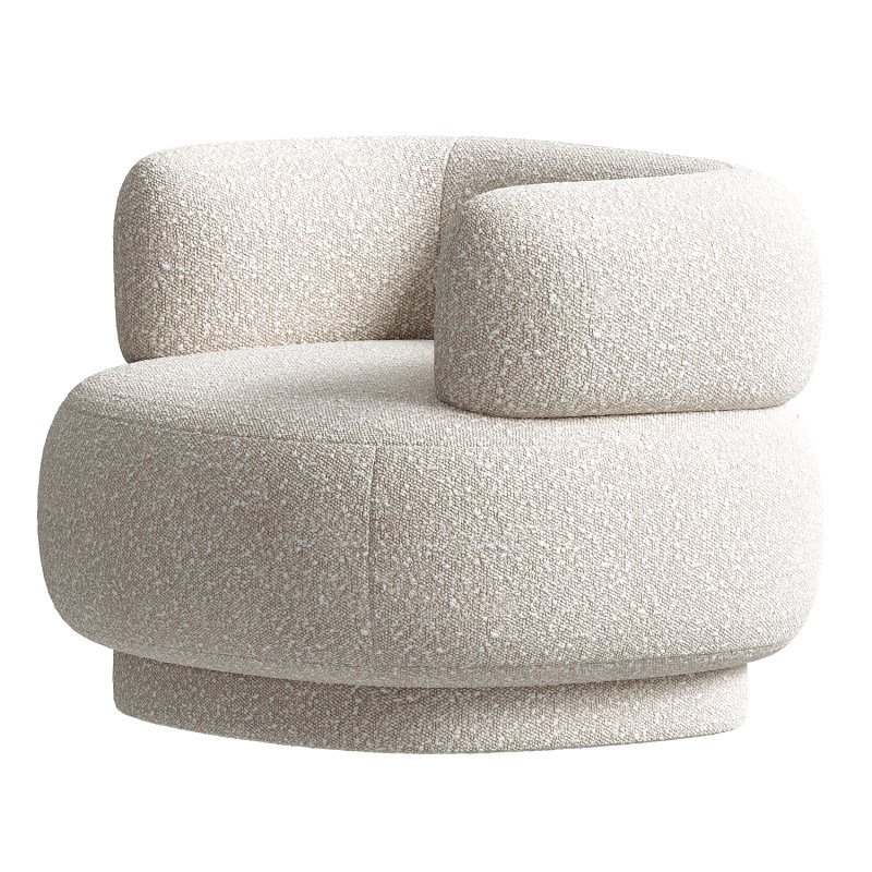Carlos Cream Turrel Chair - Image 2