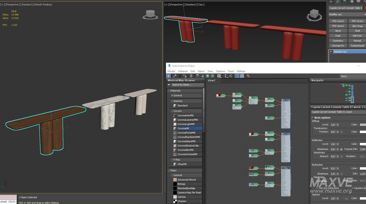 Cupola Carved Console Table - Image 9