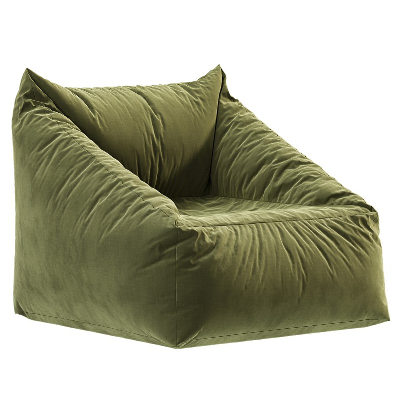 Cooper Faux Sheepskin Bean Bag Chair - Image 7
