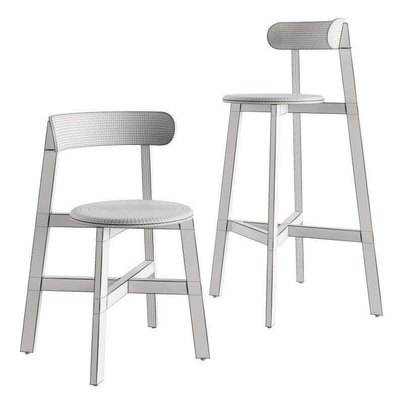 Roda Chair and Bar Stool by Branca Lisboa - Image 5
