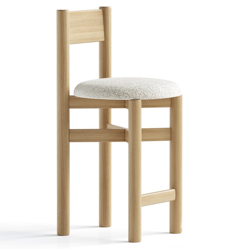 Teddy Counter Stool – Warm Oak - Image 2