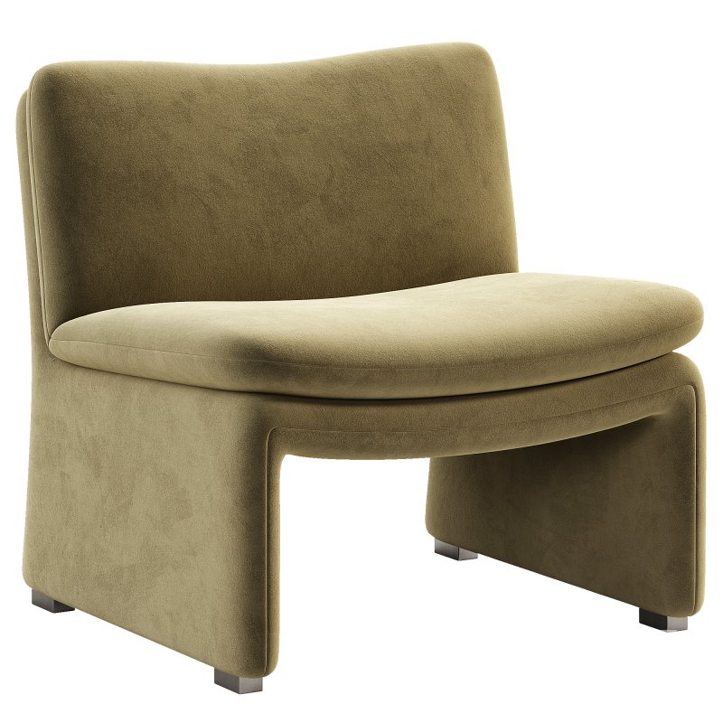 Maya White Sheepskin Accent Chair - Image 2