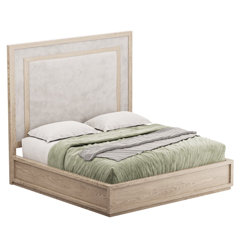 Rookery Upholstered Panel Bed - Image 1
