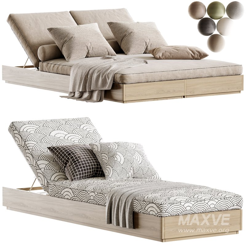 Hayman Teak Double Sun Lounge - Image 1