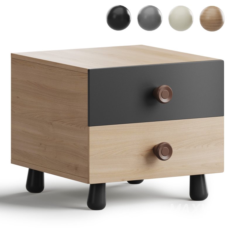 Bedside Table with a Door - Image 3