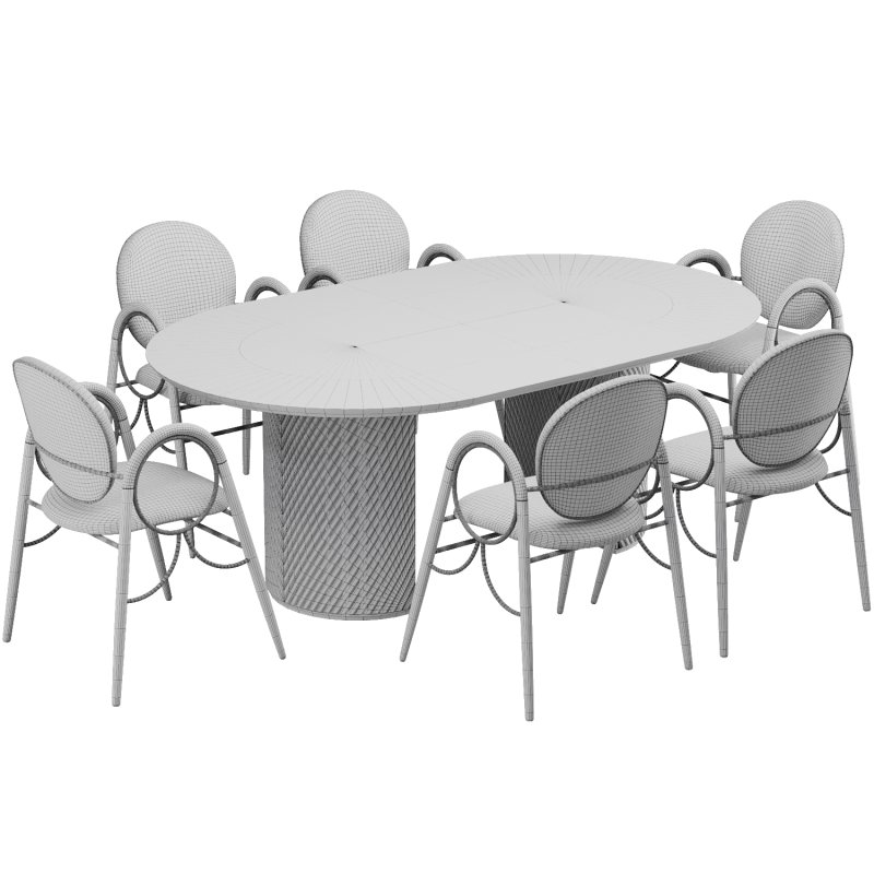 Dinning chair and table284 - Image 6