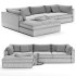 Oceanside Deep 2 Piece Left Arm Bumper Sectional Sofa - Thumbnail 6