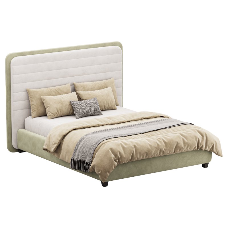 Double bed with upholstered headboard 180×200 - Image 2