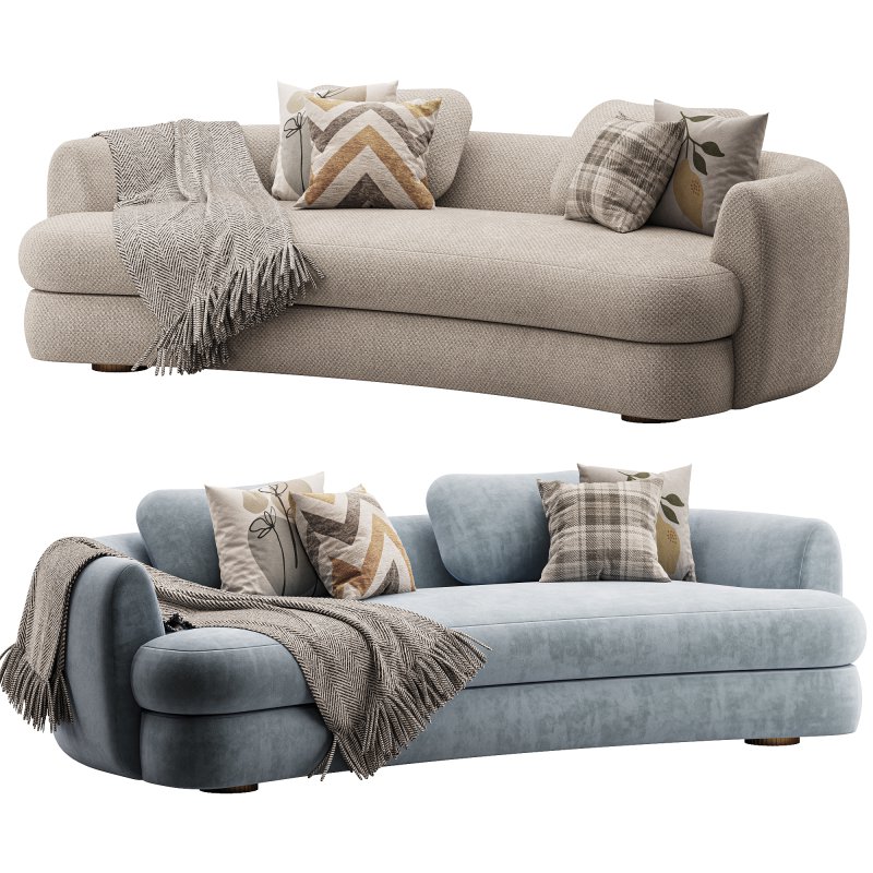 Sennen Curved Sofa - Image 1