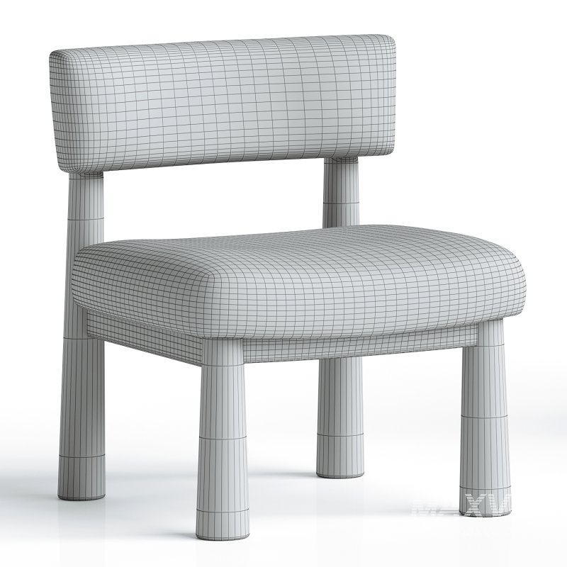 Teddy Accent Chair – Tapered Legs - Image 2