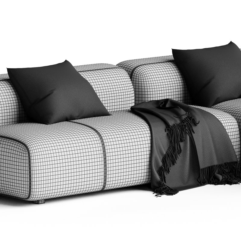 Suiseki Sofa cod SUI17DX composition - Image 1