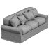 Buchanan Roll Arm Slipcovered Sofa 3 seater - Thumbnail 1