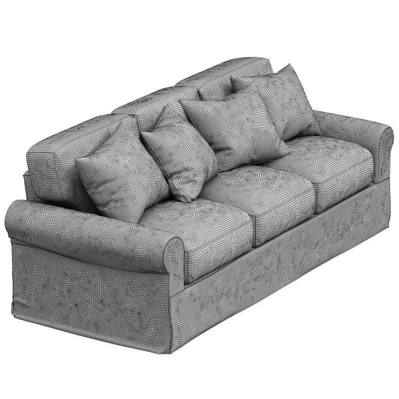 Buchanan Roll Arm Slipcovered Sofa 3 seater - Image 1