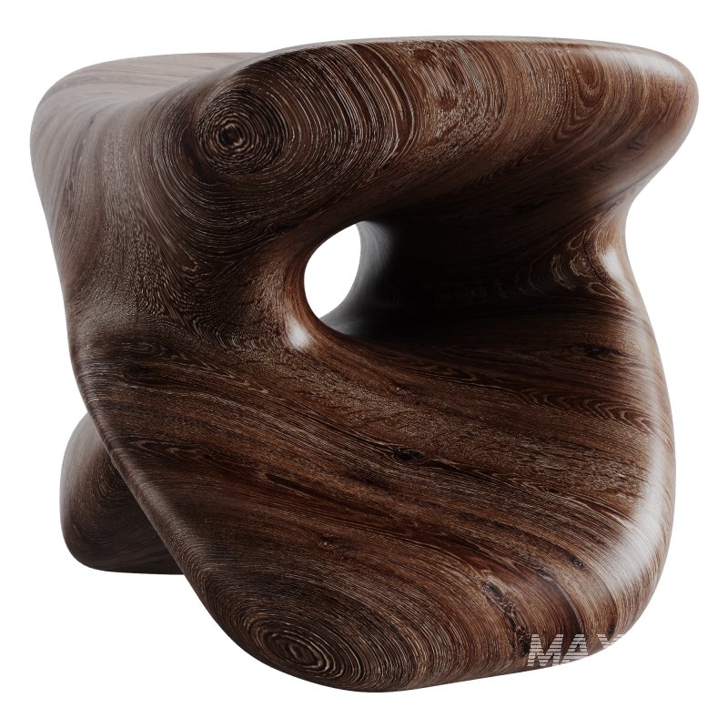 Wood Stool - Image 5