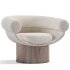 Armchair Bowl Wood Option,Total Fabric Option - Thumbnail 3