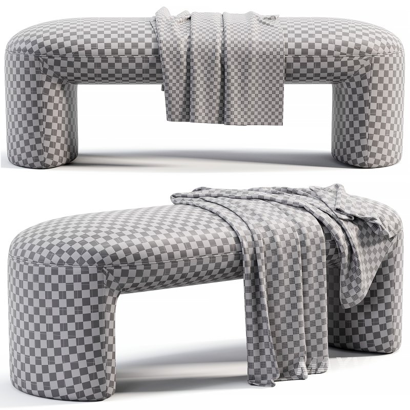 Mira Bench Pouf By Trithouse - Image 6