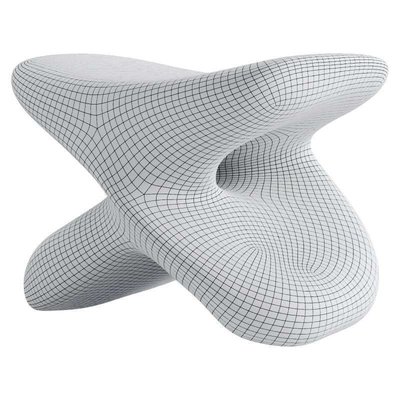 Wood Stool - Image 1