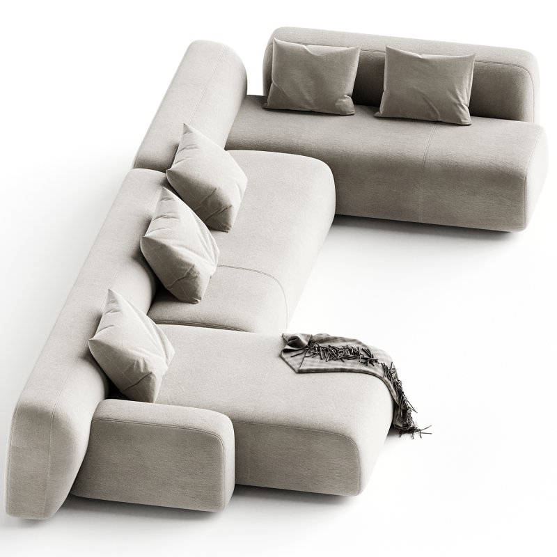 Suiseki Sofa cod SUI20DX composition - Image 2