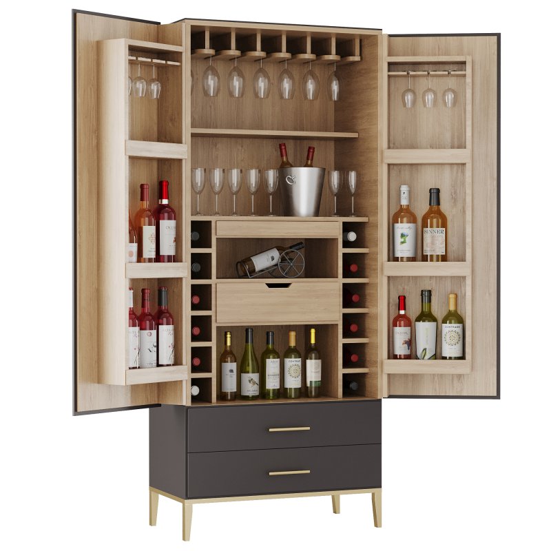 Bar Cabinet Set11 - Image 3