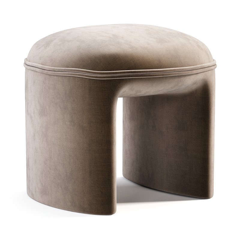 Tabouret Pouf En Bouclette - Image 3