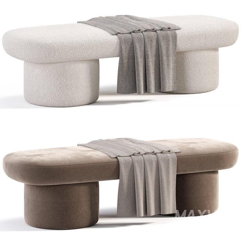 Cloud Sculptured Ottoman - Image 2