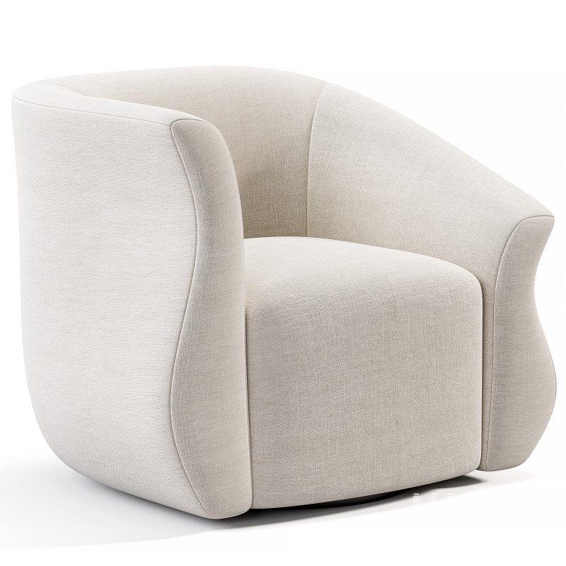 Pair Post Modern Swivel Chairs By 1stdibs - Image 2